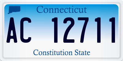 CT license plate AC12711