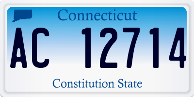 CT license plate AC12714