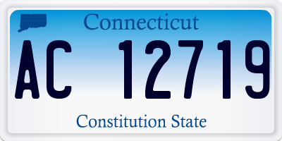CT license plate AC12719