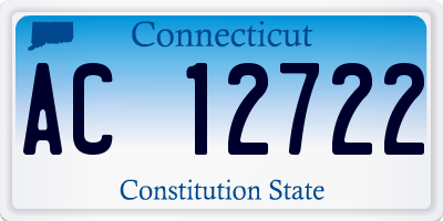 CT license plate AC12722