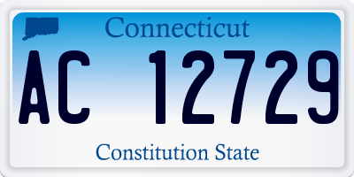 CT license plate AC12729