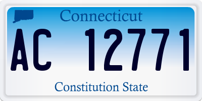 CT license plate AC12771