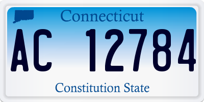 CT license plate AC12784