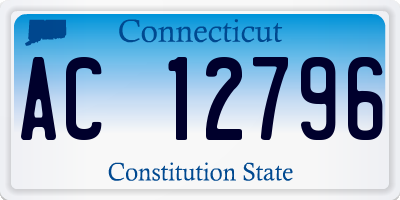 CT license plate AC12796