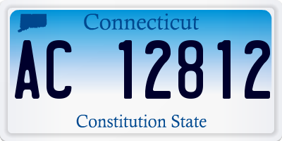 CT license plate AC12812