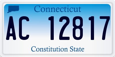 CT license plate AC12817