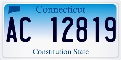 CT license plate AC12819