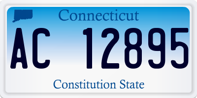 CT license plate AC12895