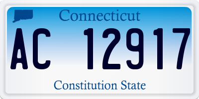 CT license plate AC12917