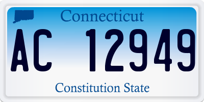 CT license plate AC12949