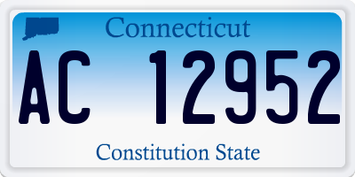 CT license plate AC12952