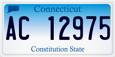 CT license plate AC12975