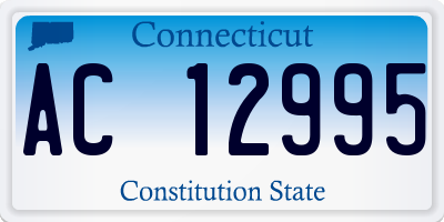 CT license plate AC12995