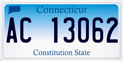 CT license plate AC13062