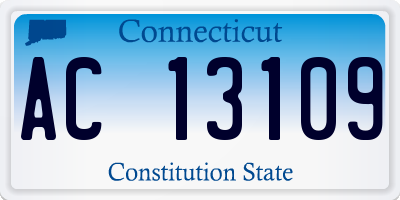 CT license plate AC13109