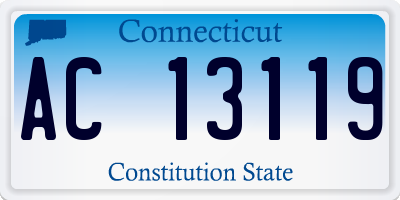 CT license plate AC13119