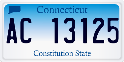 CT license plate AC13125