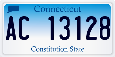 CT license plate AC13128
