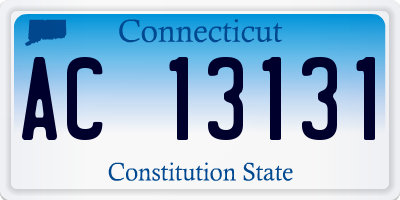 CT license plate AC13131