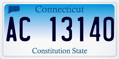 CT license plate AC13140