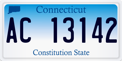 CT license plate AC13142