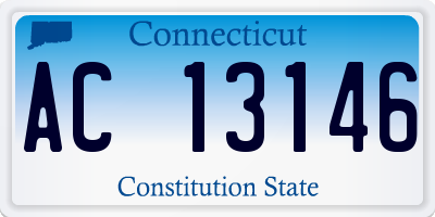 CT license plate AC13146