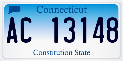 CT license plate AC13148