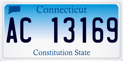 CT license plate AC13169