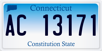 CT license plate AC13171