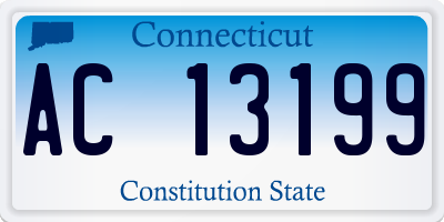 CT license plate AC13199
