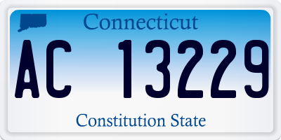 CT license plate AC13229