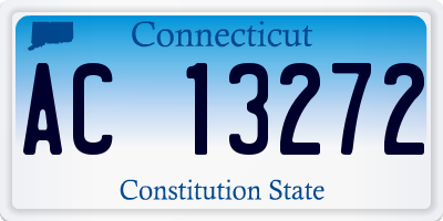 CT license plate AC13272