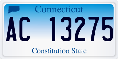 CT license plate AC13275
