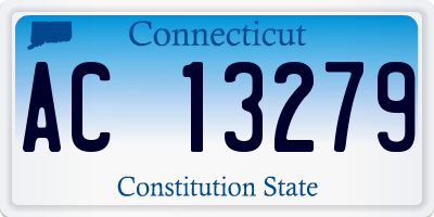 CT license plate AC13279