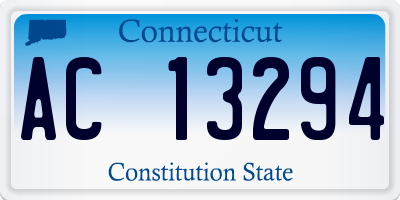 CT license plate AC13294