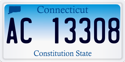 CT license plate AC13308