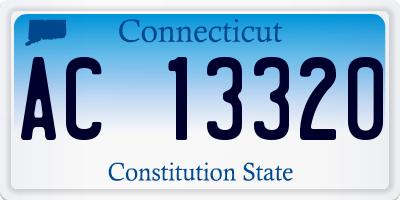 CT license plate AC13320