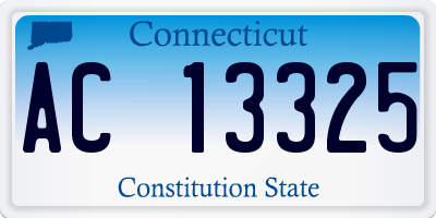 CT license plate AC13325