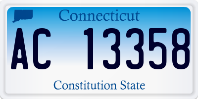 CT license plate AC13358