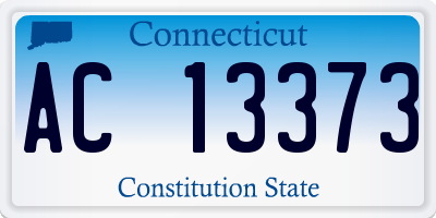 CT license plate AC13373