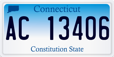 CT license plate AC13406