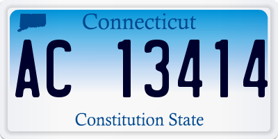 CT license plate AC13414