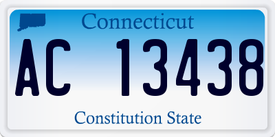 CT license plate AC13438