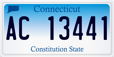 CT license plate AC13441