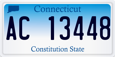 CT license plate AC13448