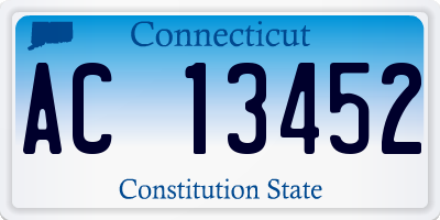 CT license plate AC13452