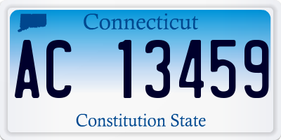 CT license plate AC13459