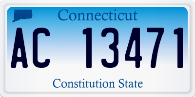 CT license plate AC13471