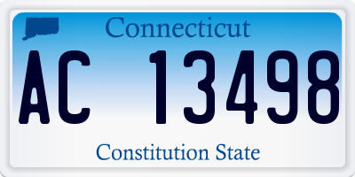 CT license plate AC13498