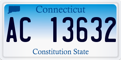 CT license plate AC13632